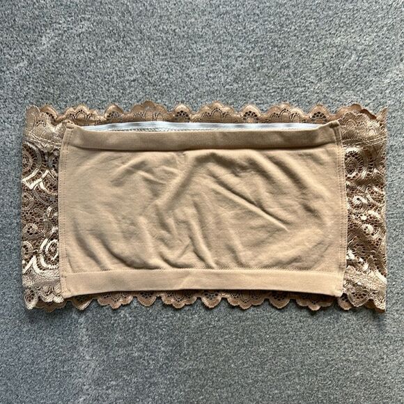 NWOT Free People Seamless & Lace Bandeau Bra Wear 2 Ways Cream / Beige XS/S - Picture 5 of 11